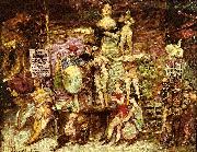 Monticelli, Adolphe-Joseph akrobaternas parad oil on canvas